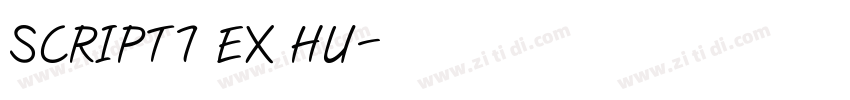 SCRIPT7 EX HU字体转换